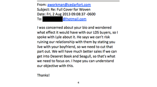 Illustration for article titled Mormon Publisher Cancels Book Because Author's Bio Is Too Gay